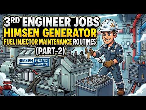 THIRD ENGINEER JOBS..PART-2 ..HOW TO ASSEMBLE FUEL INJECTOR FOR HIMSEN GENERATOR---