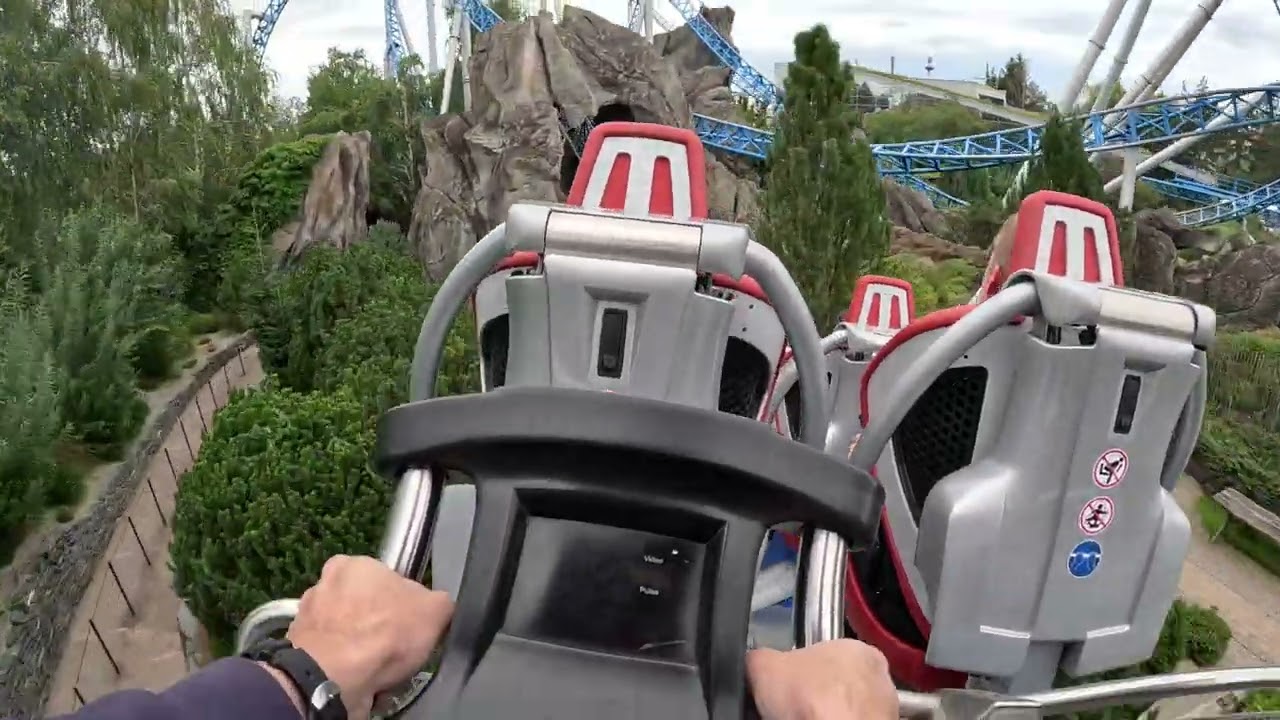 blue fire Megacoaster 🇮🇸 voor de tweede  keer 🎢 @EuropaParkChannel