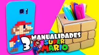 3 MANUALIDADES DE SUPER MARIO BROS|Manualidades|DIY
