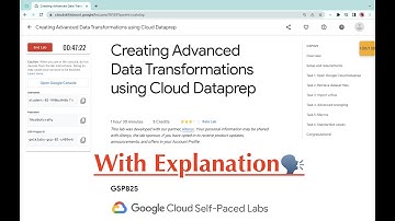 Creating Advanced Data Transformations using Cloud Dataprep  #qwiklabs  #GSP825 [With Explanation🗣️]