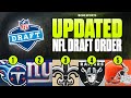 UPDATED 2026 NFL Draft Order after Week 13: Titans remain at No. 1 | What should Giants do at No. 2?
