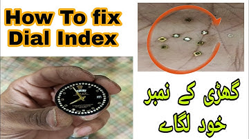 How to fix lose dial index on rolex watch || fix dial number