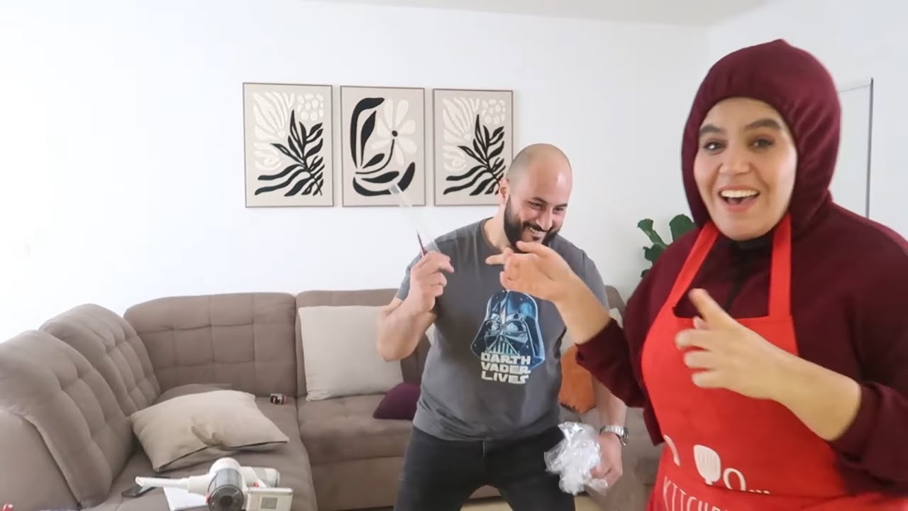 كلشي كذوووب ردو بالكم😉روتين منزلي مع زوجي،تغيرات بسيطة رجع الصالون غزااال،الرفيسة للنفيسة😋😋