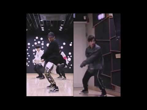 Hellevator Jisung and Felix Focus Dance Practice Mirrored