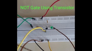 Not Gate Using Transistor designing on a Breadboard Performance l Electronic Lab l Physics Guide