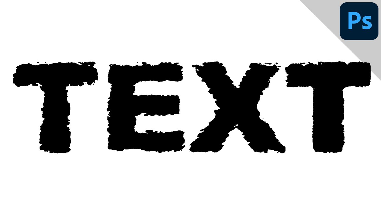 Text with Rough Edges | Grunge Text Effect | PHOTOSHOP TUTORIAL