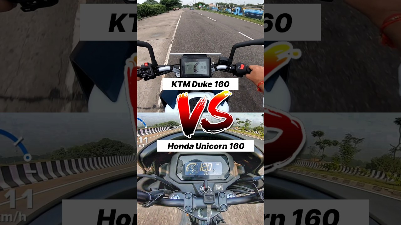 KTM vs Honda 🔥🤯 Duke 160 vs Unicorn 160 