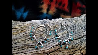 Mini Squash Blossom Beaded Earrings Featuring Miriam Joy