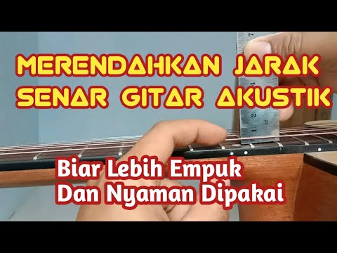 Video: Cara Mengurangi Jarak Antara Senar Dan Fretboard