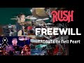 Tribute to Neil Peart // Rush ~ Freewill [Drum cover] by Kalonica Nicx