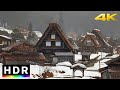 4K HDR // Japanese Mountain Village: Shirakawago - Winter 2023