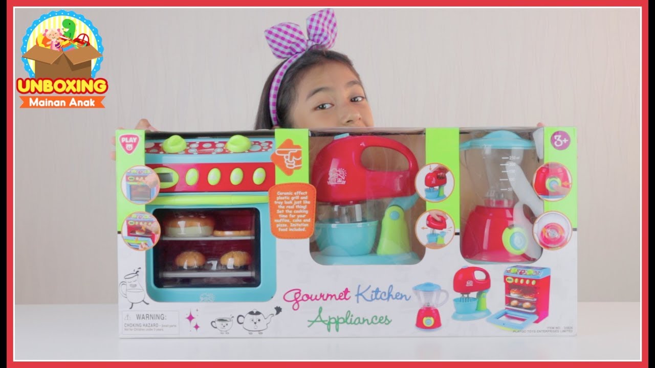 Mainan Blender & Mixer - Bisa diisi air | Mainan Perlengkapan Dapur Anak. 
