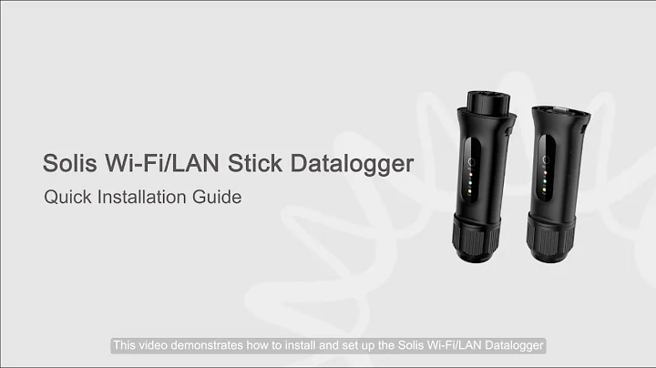 Solis S2-WL-ST Stick Datalogger Quick Installation Guide