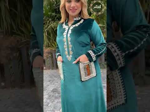 لون جنزاري عباية قطيفة ضرب نار اخر حاجة مميزة وانيقة