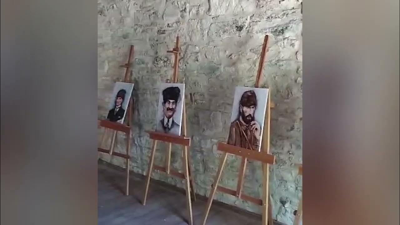YATAĞAN ANTİK KENTTE SULUBOYA ATATÜRK PORTRELERİ