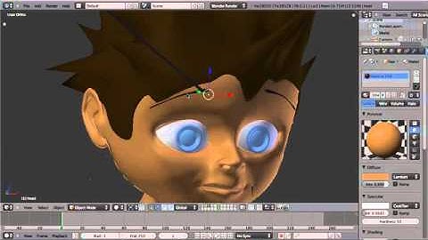 Modeling An Anime Style Head in Blender 2.58 (Part 5)