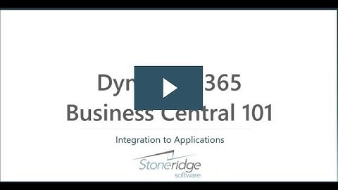 D365 Business Central 101: Integration to Applications