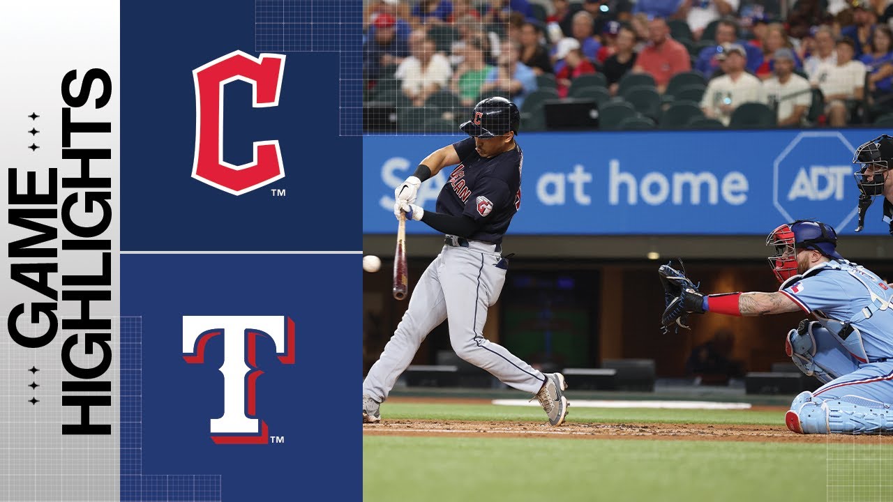 Rangers score four runs in the eighth inning to beat Guardians 6-5