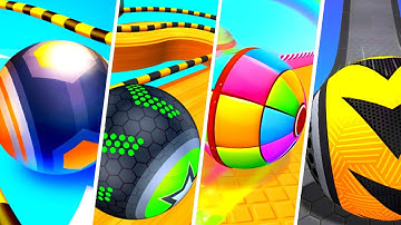 Action balls vs Going balls vs Candy Ball Run vs Sky Escape - Android, IOS gameplay