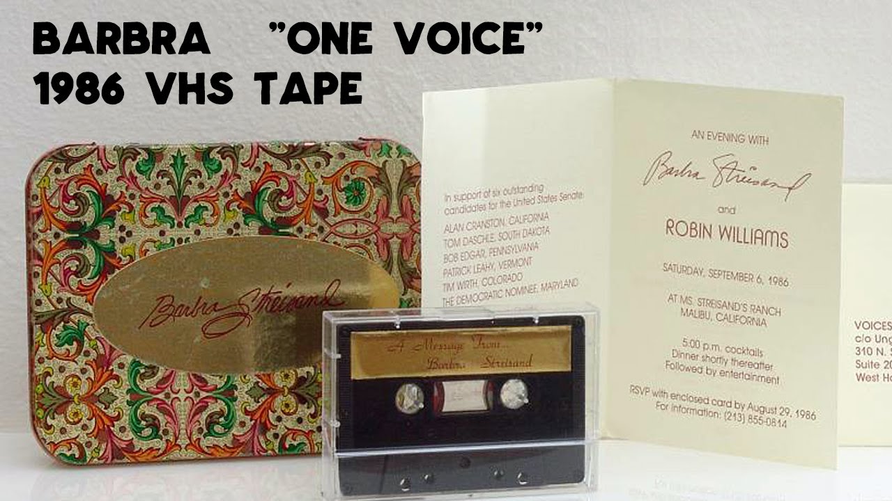 Streisand 1986 VHS One Voice Coverage