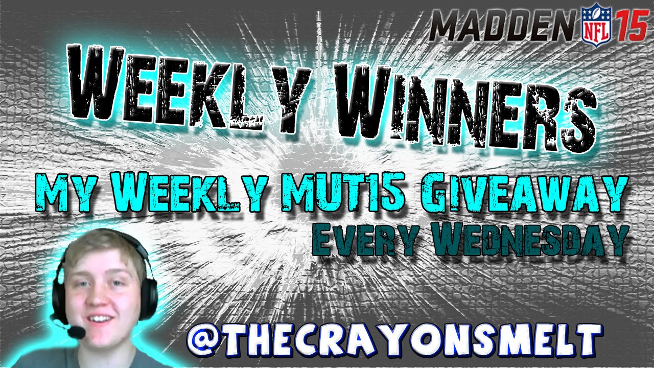 WEEKLY WINNERS: EPISODE 1! -- MY MUT 15 GIVEAWAY SERIES! -- "MUT 15 GIVEAWAY"