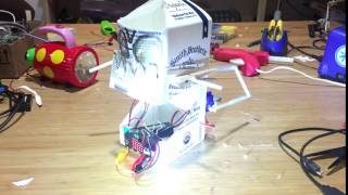 micro:bit milk jar robot - demo