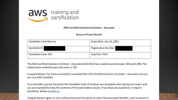 How I passed my AWS Solutions Architect Associate exam in 2 months (843/1000)