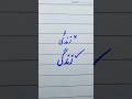 How to write Urdu word زندگی using a cut Marker | writing perfect Urdu Shapes #handwriting #shorts