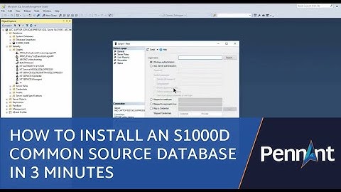 How to Install an S1000D Common Source Database in 3 minutes