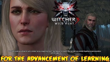 The Witcher 3 Wild Hunt - For the Advancement of Learning Gameplay Walkthrough PC