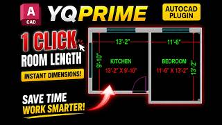 Automatic Dimension AutoCAD YQPRIME 20X Faster Workflow