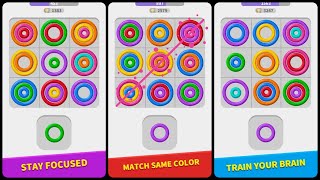 Color Rings Matching Puzzle Game Gameplay Android Mobile screenshot 2