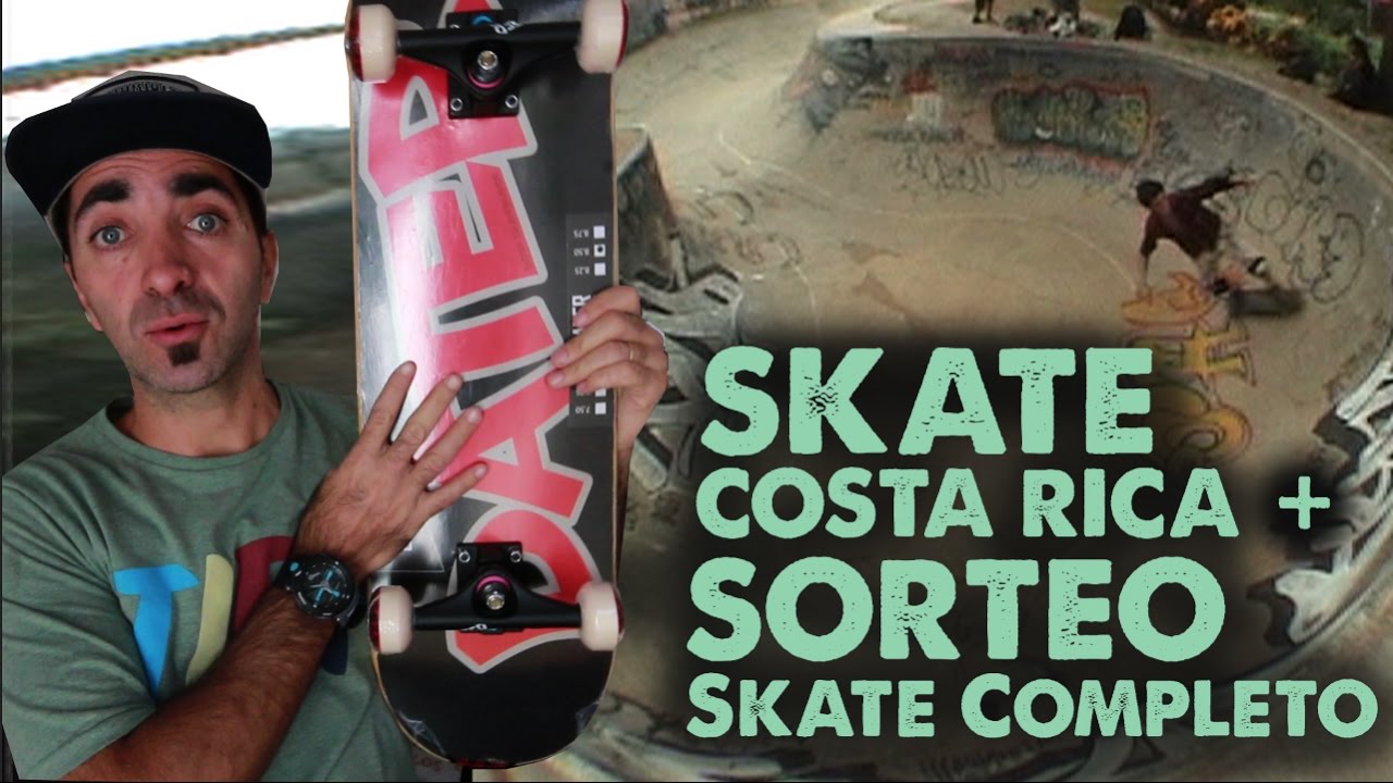 SKATE SURF COSTA RICA & SORTEO SKATE COMPLETO DATER YouTube