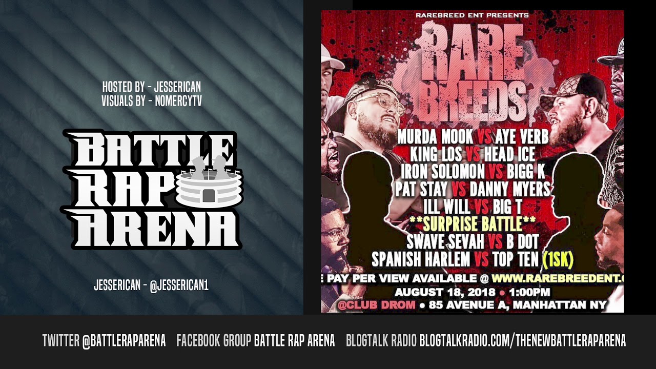 Jesserican × J Legend Recap RBE Rare Breeds Event | Battle Rap Arena ...