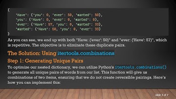 Optimizing a Nested Dictionary Result in Python: Removing Redundant Pairings