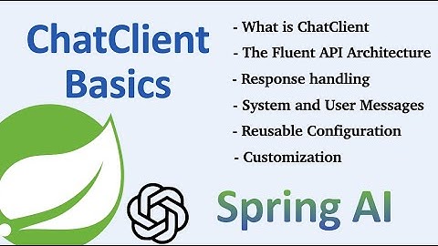 #2 Spring AI ChatClient Basisprincipes: Spring Boot + OpenAI ChatGPT-integratie