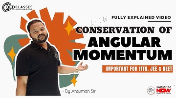 Conservation of angular momentum demonstration Full Video  #neet2025 #qedclasses #jee2025 #physics