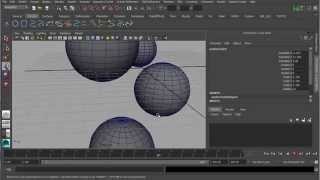 Falling, Collision expression in Maya 2014