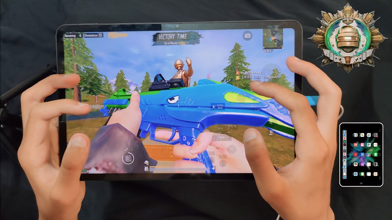 Xiaomi Pad 6 - fps 60 HDR - PUBG MOBILE HANDCAM - Game play with record video mi Pad