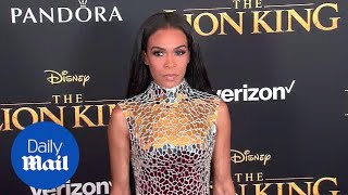 Michelle Williams stuns in mosaic at 'Lion King' red carpet