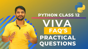 Mostly Asked Viva Question | Python Class 12 Practical | In Hindi