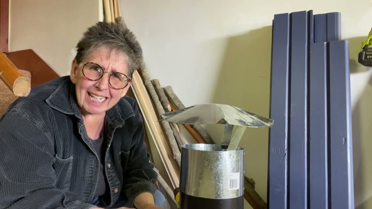 Pool barrel wood heater, leaks fixed and flue attached   Made with Clipchamp