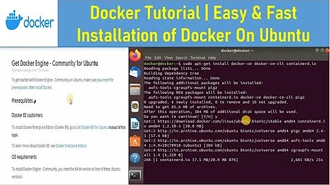 Docker Tutorial | Easy and Fast Installation of Docker on Ubuntu in 7 Mins