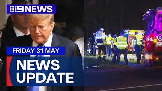 Donald Trump found guilty in hush money trial; Teen dies after west Sydney crash | 9 News Australia