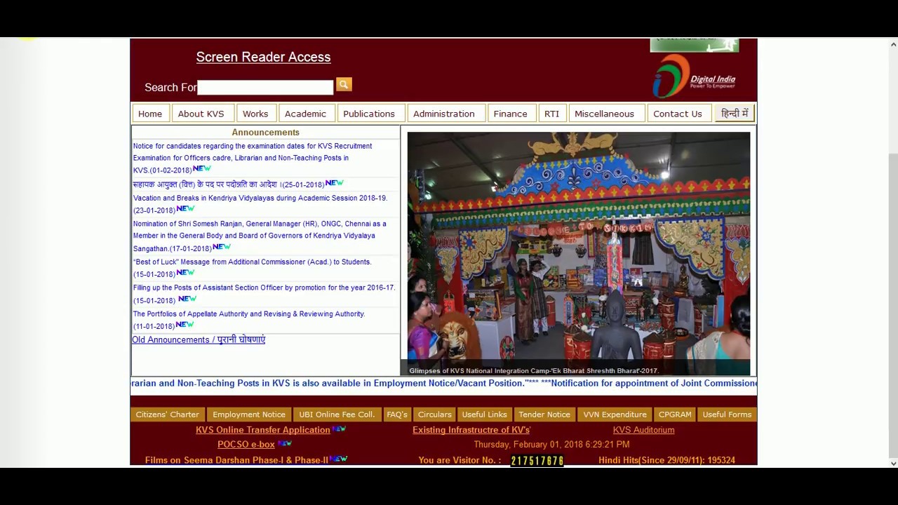 Kvs Exam Official Notification 2018 Link Below Here