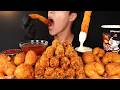 ASMR MUKBANG Fried Shrimp & Spicy Fire Noodles