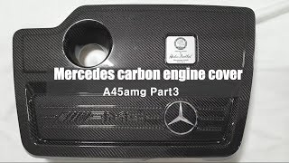 การทำฝาครอบเครื่องยนต์คาร์บอน Mercedes a45amg (ตอนที่ 3) DIY