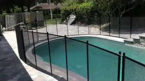 How to install swimming safety pool fence DIY to install removable pool fence-XUANKE FABRIC