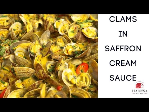Quick & Easy Clams in Saffron Cream Sauce