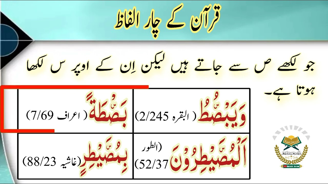 Seen or Saad ( س یا ص ) || Tajweed Coaching Class || Quranic Accent || 